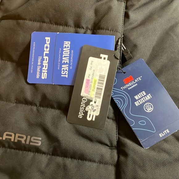 Polaris black grey reversible revolve vest.  New with tag! - Picture 2 of 9